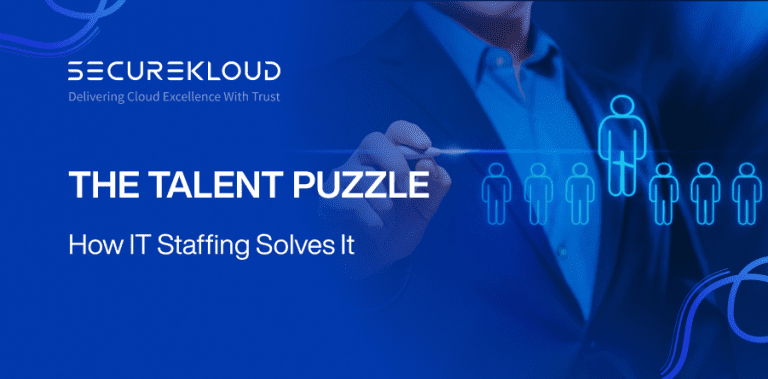 Illustration of IT staffing solving workforce challenges for enterprises