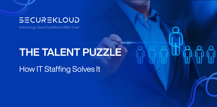 Illustration of IT staffing solving workforce challenges for enterprises