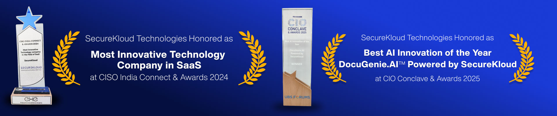 Most Innovative Technology Company In SaaS Website Banner